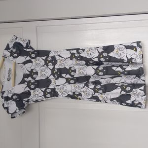 Sailor Moon Luna and Artemis Allover Print Dress